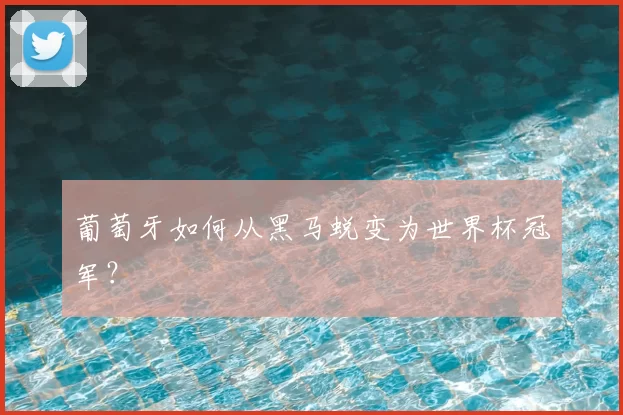 葡萄牙如何从黑马蜕变为世界杯冠军？