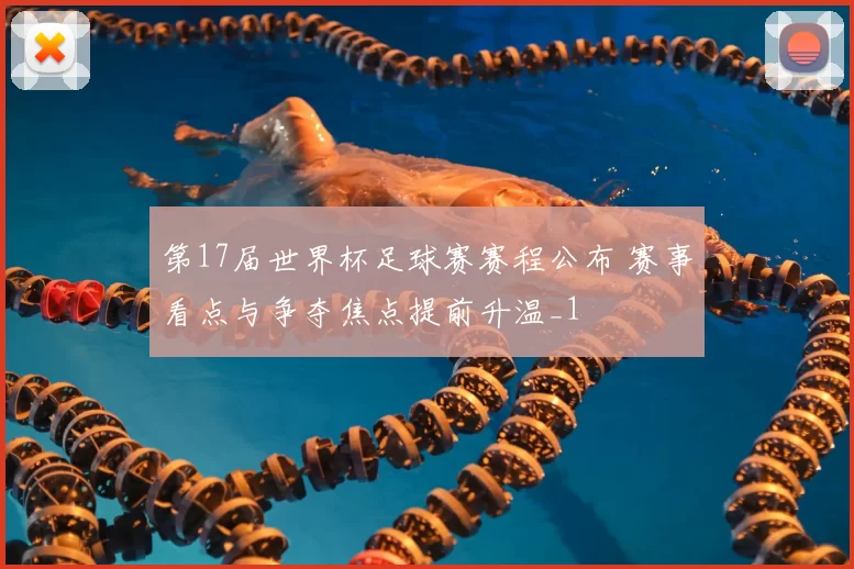 第17届世界杯足球赛赛程公布 赛事看点与争夺焦点提前升温_1